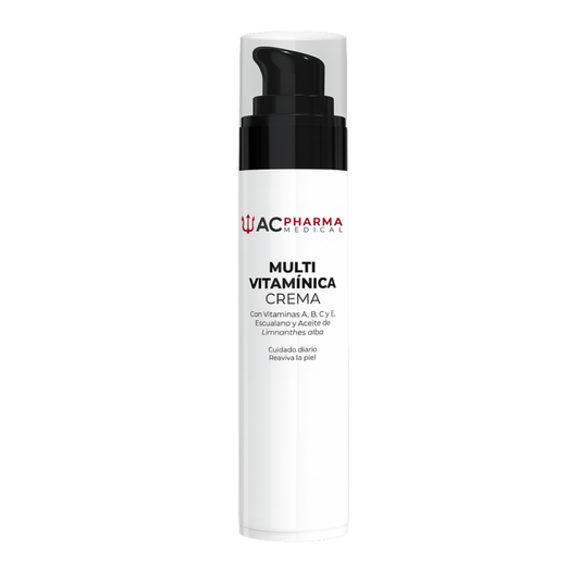 Crema Multivitamínica con Ácido Hialurónico y Vitaminas A, B3, B5, C y E 50 ml