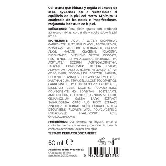 Gel-Crema Anti-Imperfecciones 50 ml